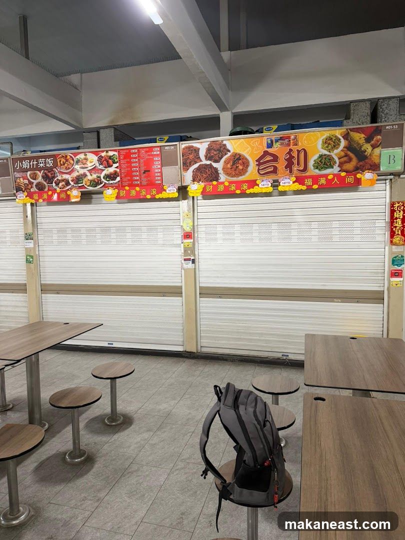 Food Stalls with Menus
