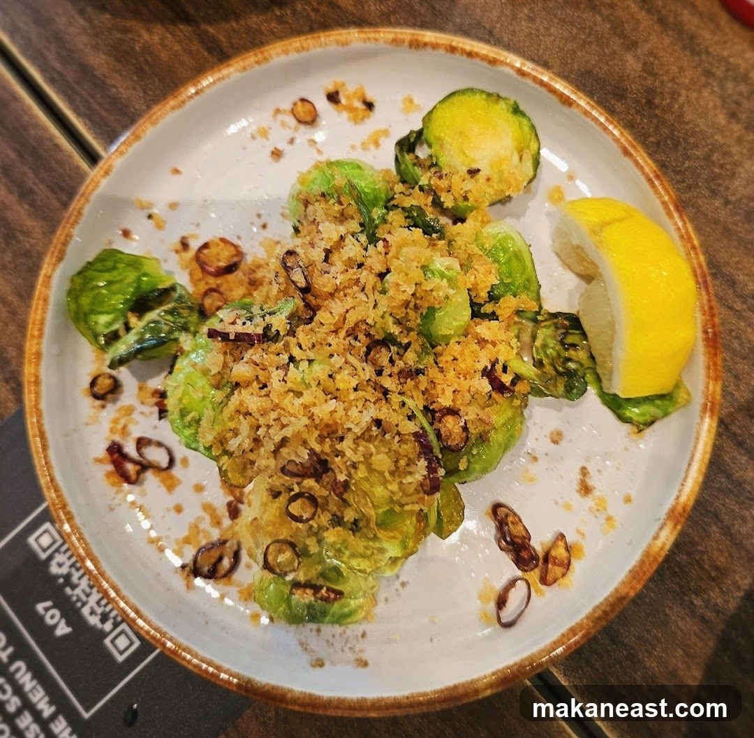 Brussels Sprouts with Crispy Toppings