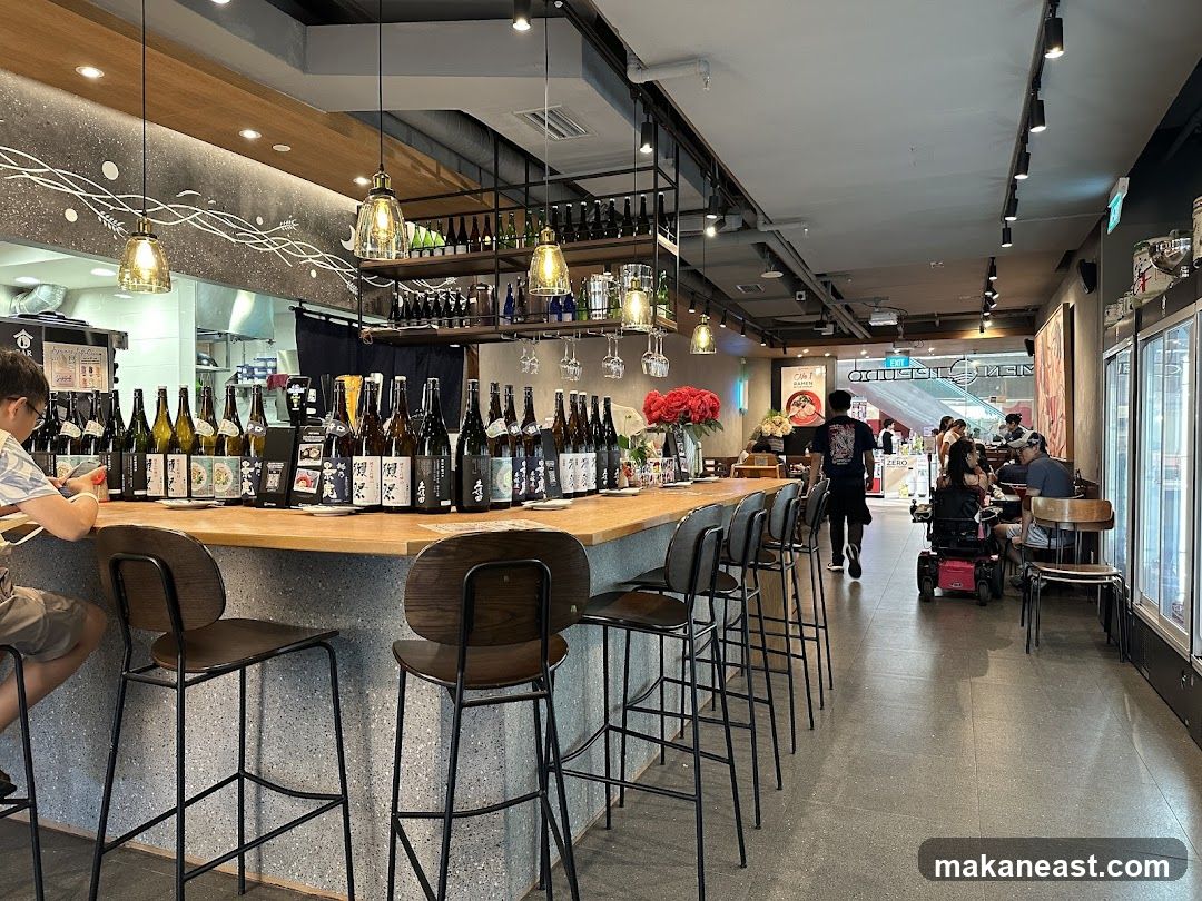 Bar with Bottles and Seating