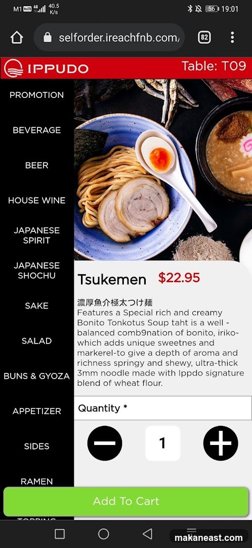 Ippudo Menu