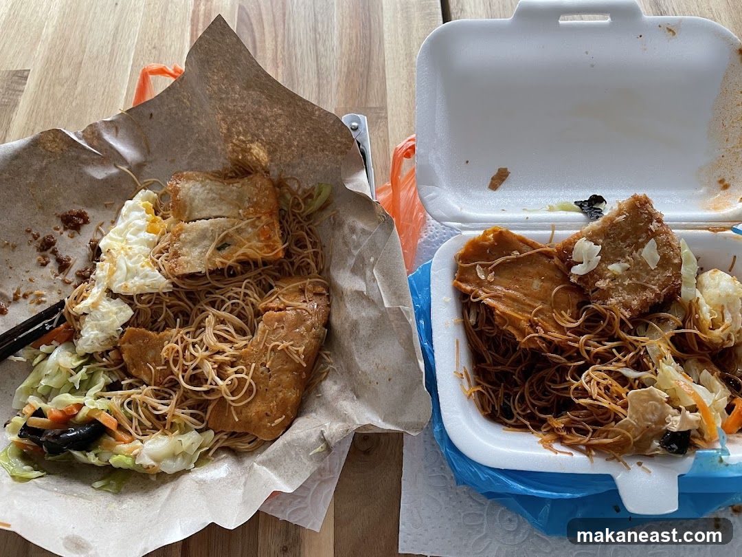 Noodles with Fried Items