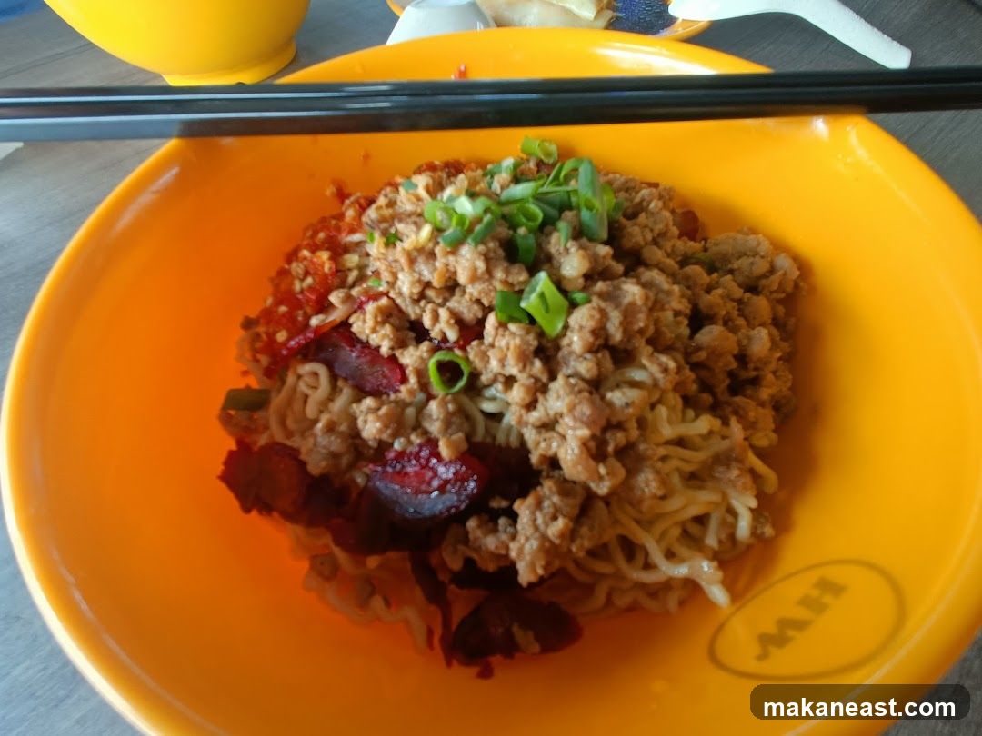 Noodles with Minced Meat and Char Siu