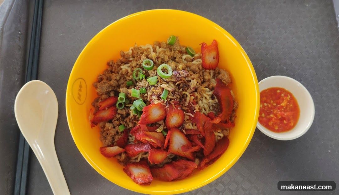 Noodles with Char Siu and Minced Meat