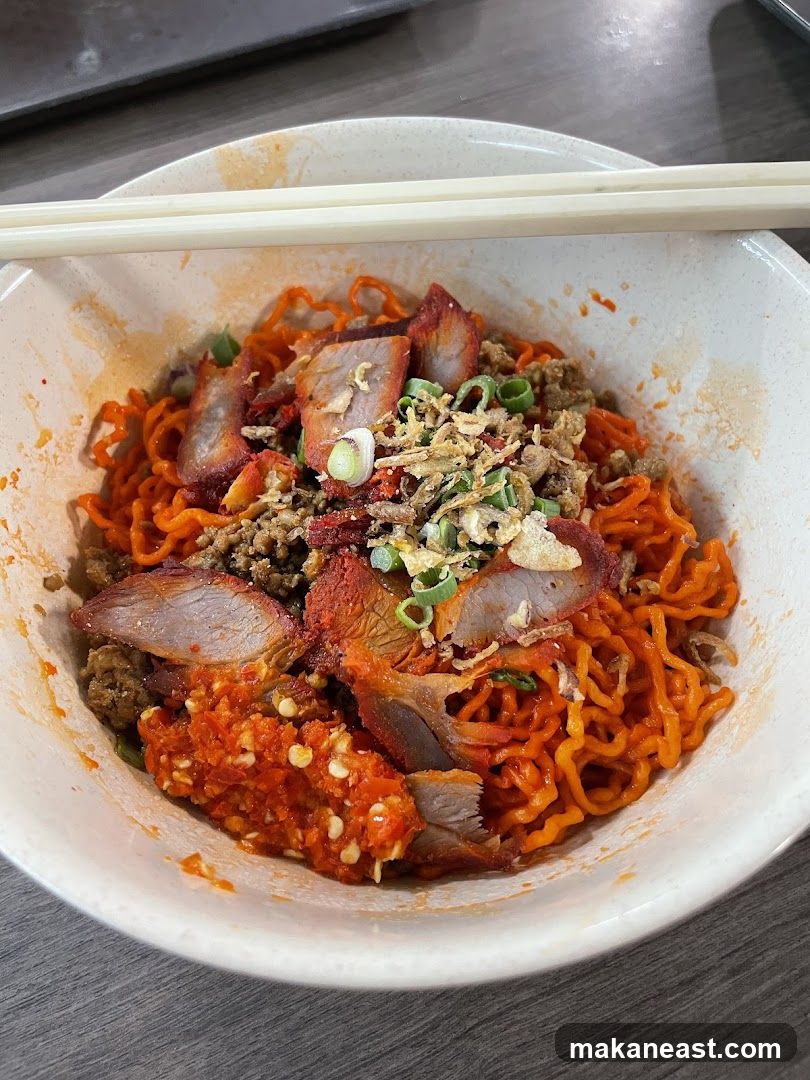 Noodles with Char Siu and Chili