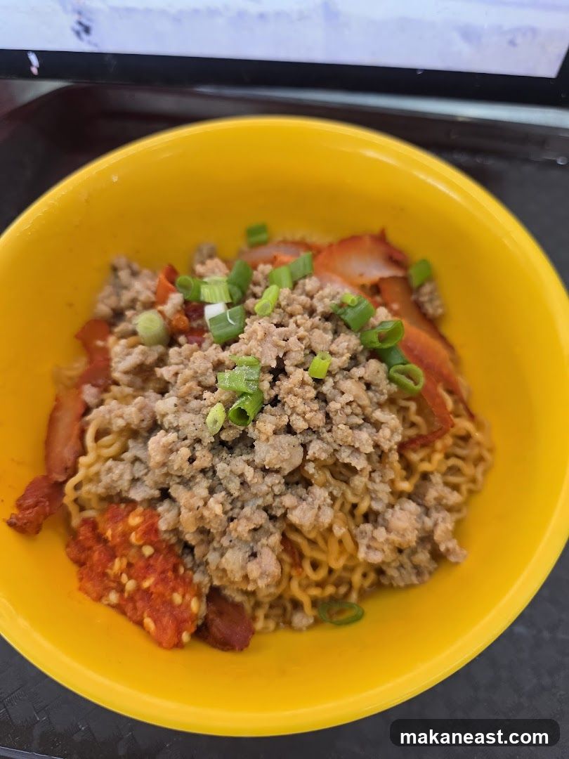 Noodles with Minced Meat and Char Siu