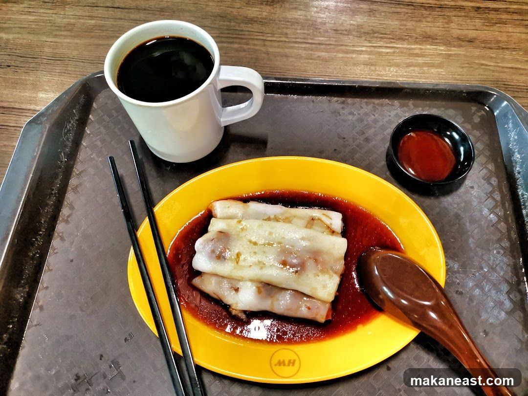 Chee Cheong Fun with Coffee