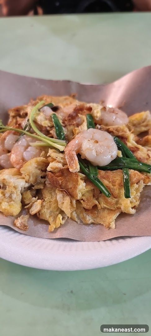 Omelet with Shrimp and Scallions