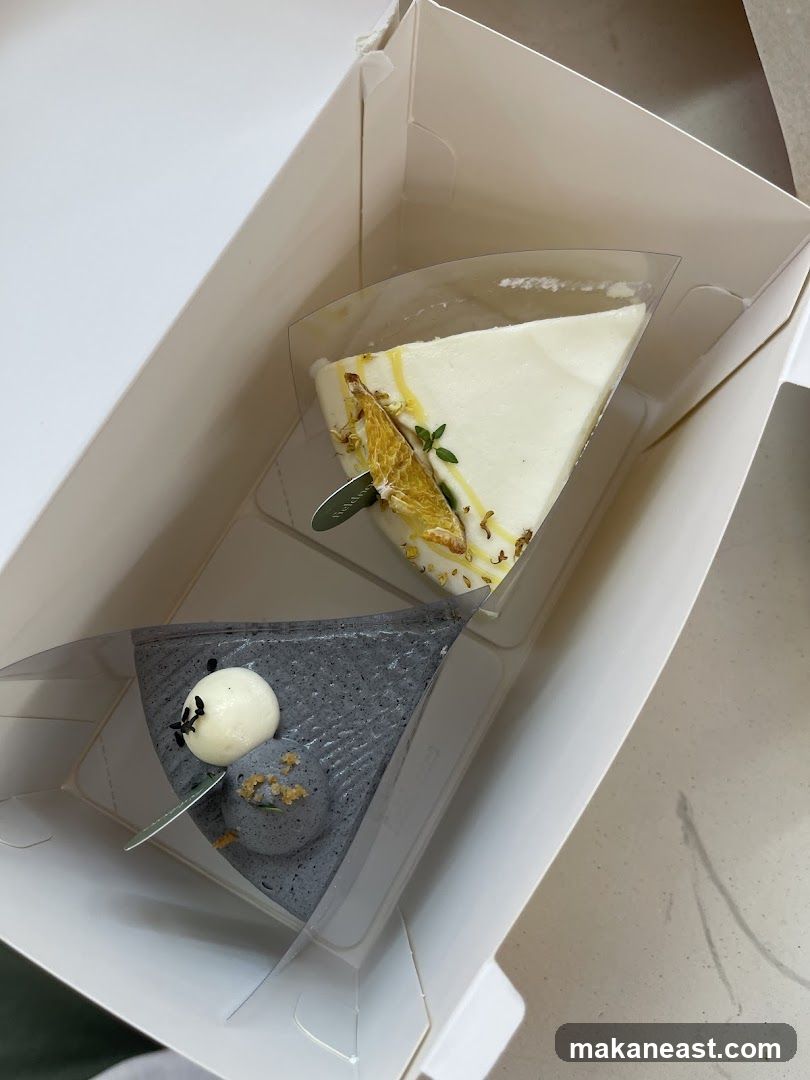 Two Slices of Cake in a Box
