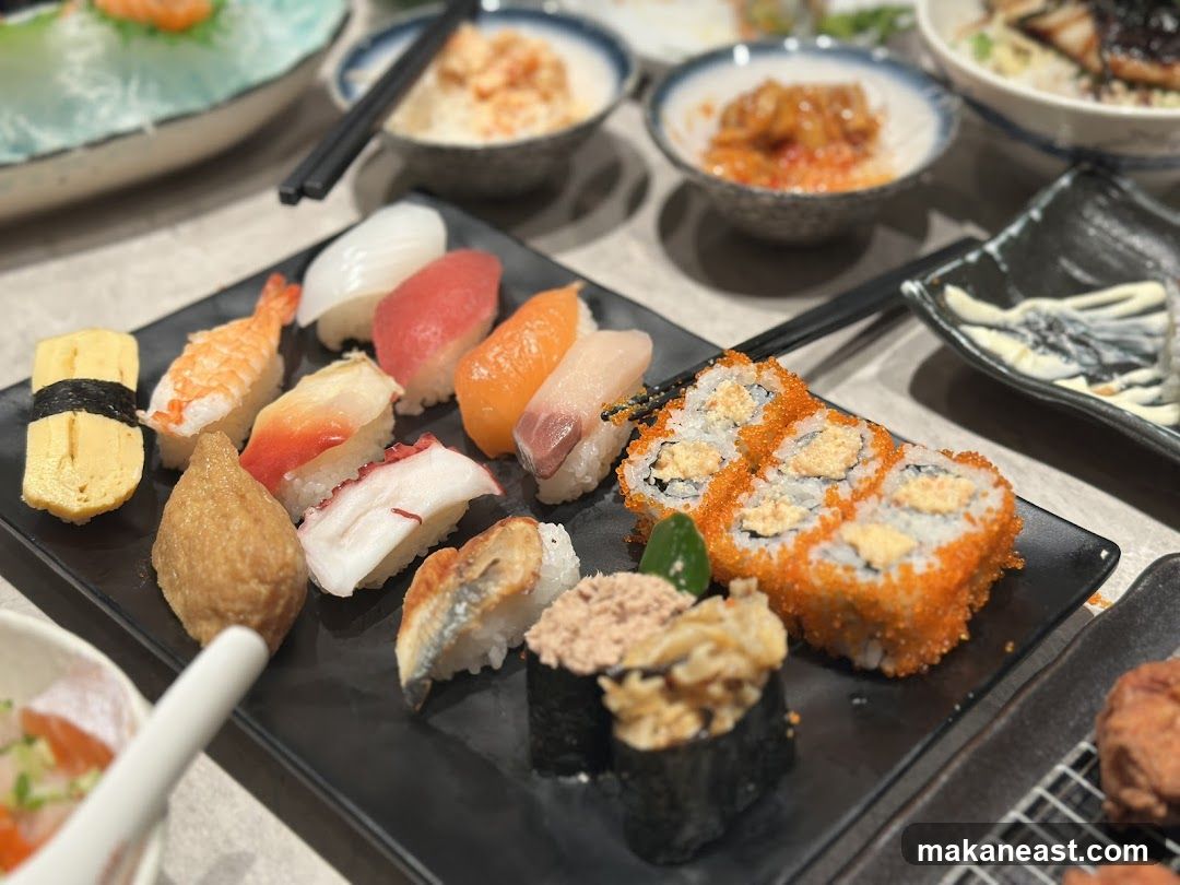 Assortment of Sushi and Rolls