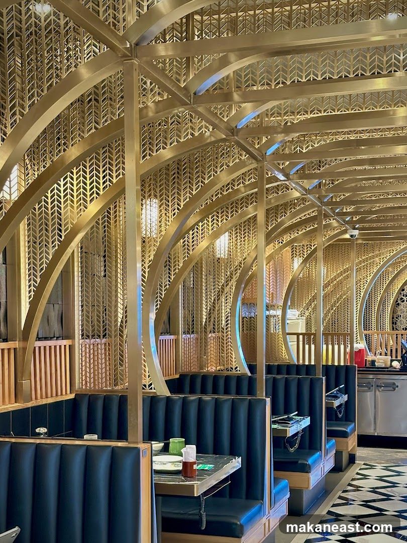 Restaurant Interior with Booth Seating