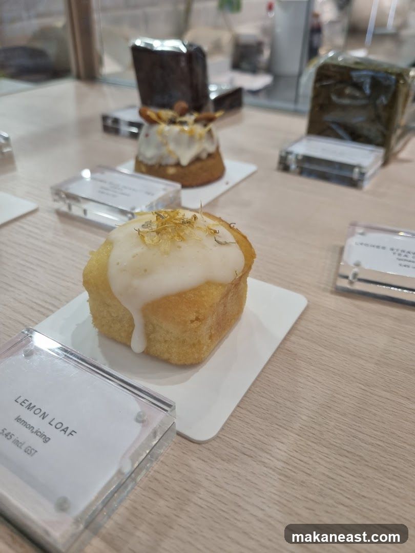 Desserts on display