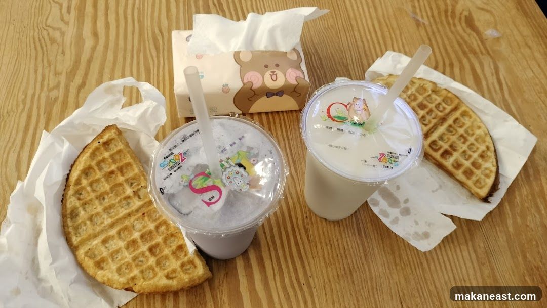 Waffles and drinks