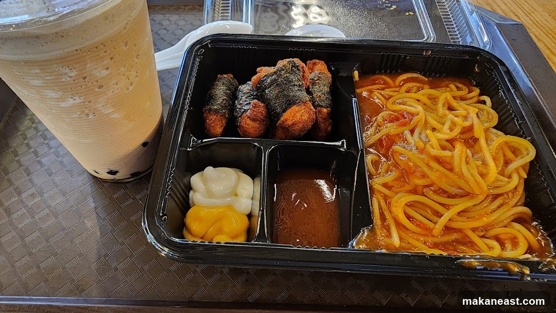 Boba Drink and Bento Box