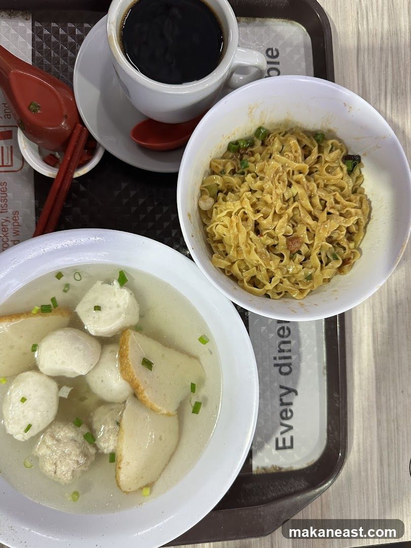 Noodles and Fishball Soup