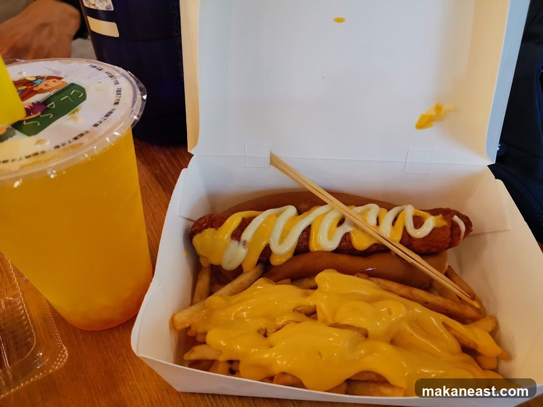 Hot Dog and Fries with Drink
