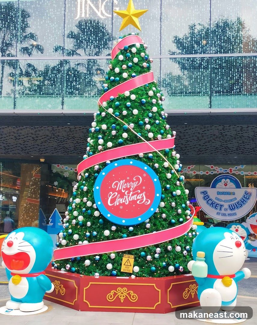 Christmas Tree Decoration with Doraemon Characters