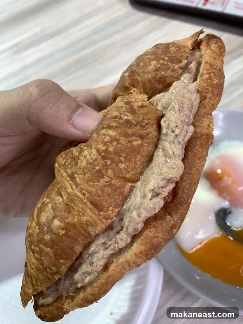 Croissant Sandwich with Soft-Boiled Eggs
