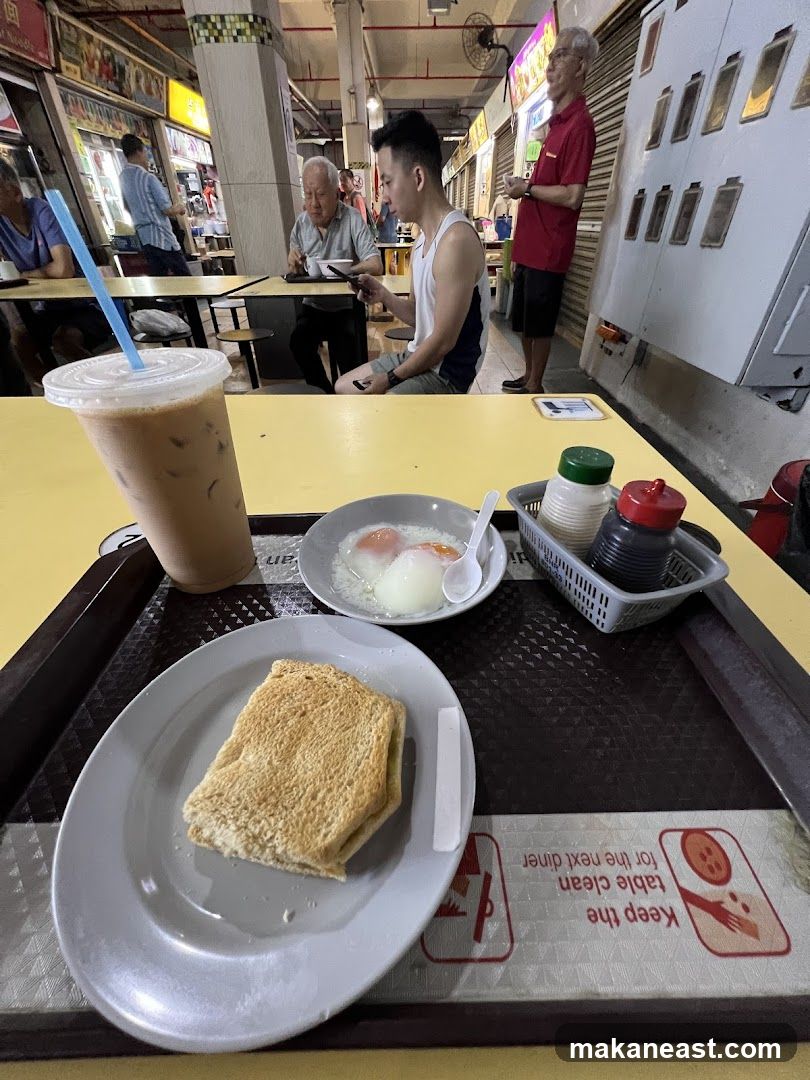 Breakfast at a hawker center