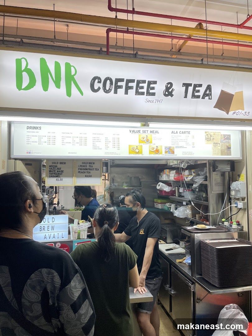 BNR COFFEE & TEA Menu