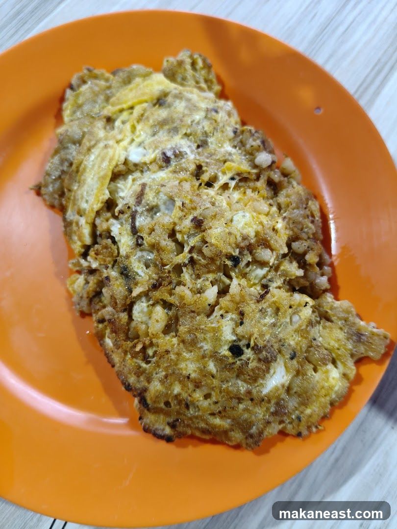 Omelette on Orange Plate
