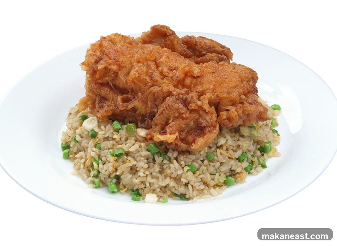 Fried Chicken with Fried Rice