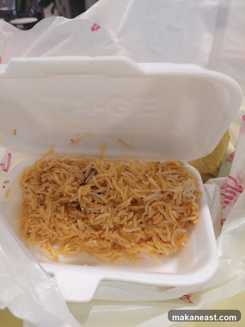Rice in a Takeout Container