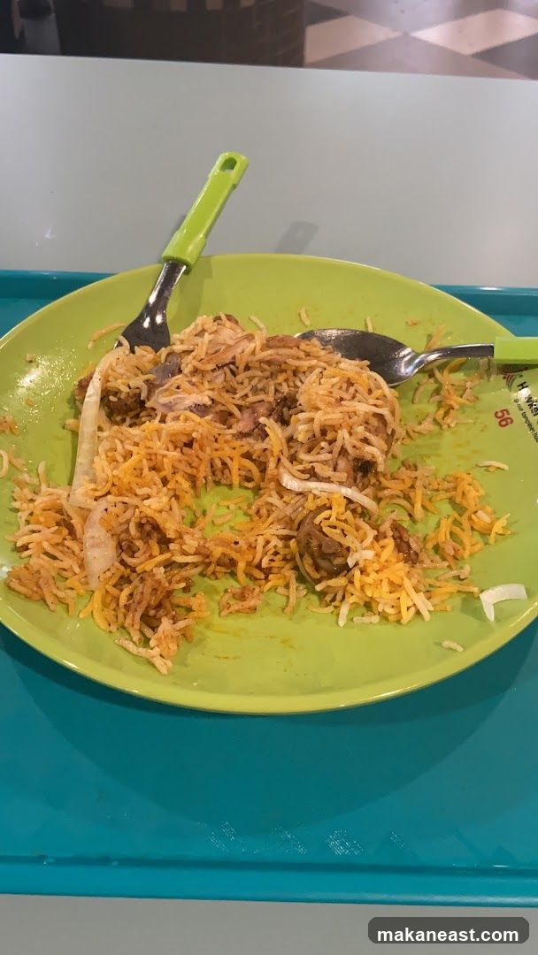 Biryani on a plate