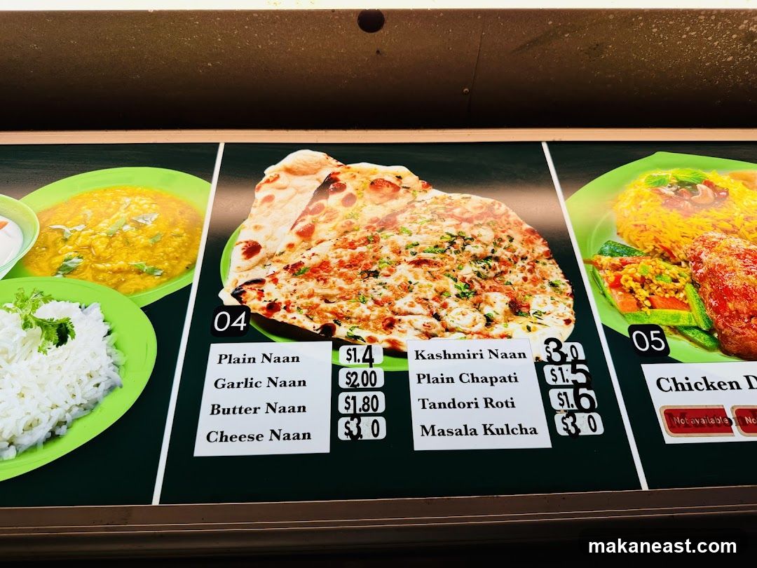 Indian Food Menu