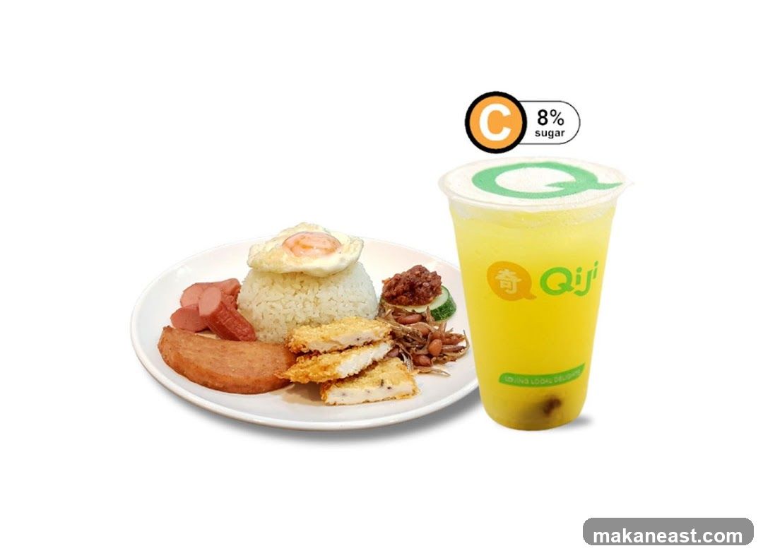 Nasi Lemak and Drink