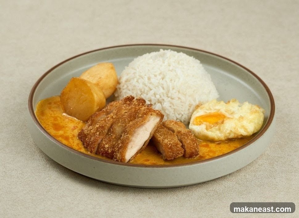 Chicken Curry Rice Plate