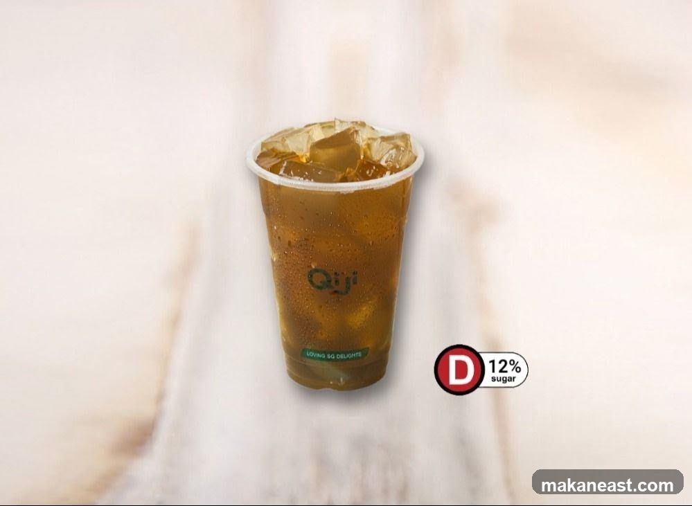 Iced Tea with Sugar Content Label