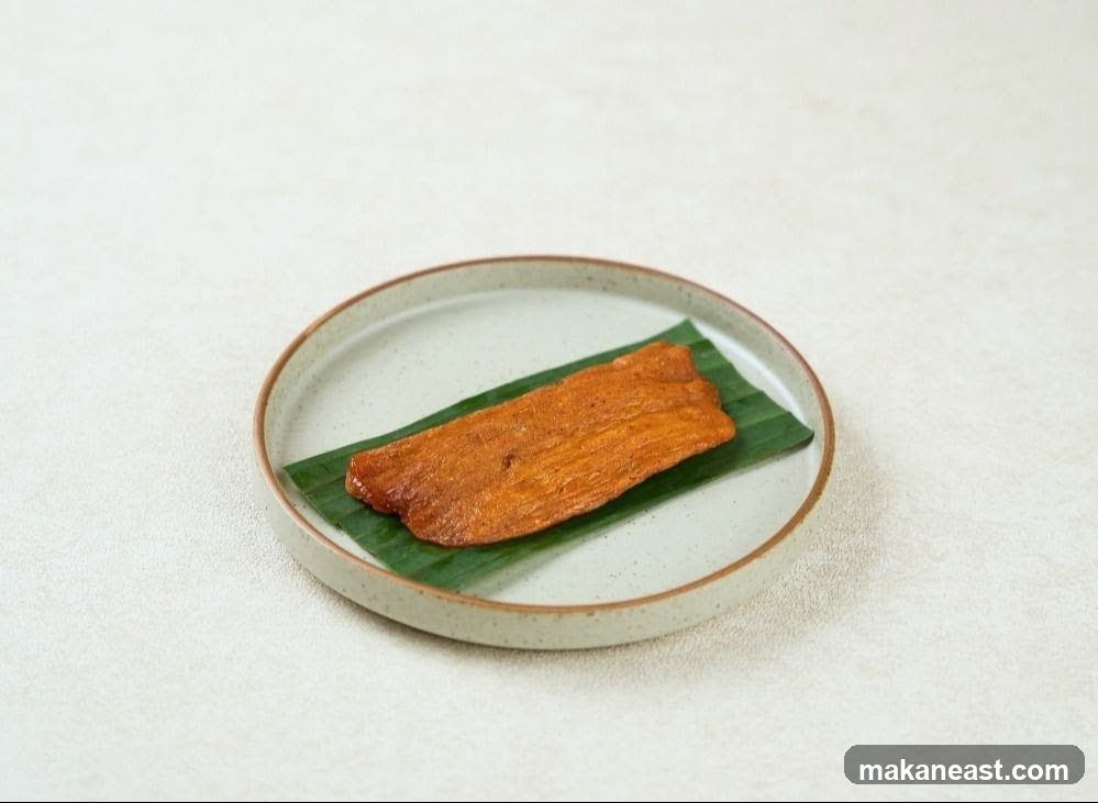 Fried Snack on Banana Leaf