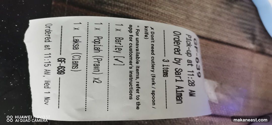 Order Receipt