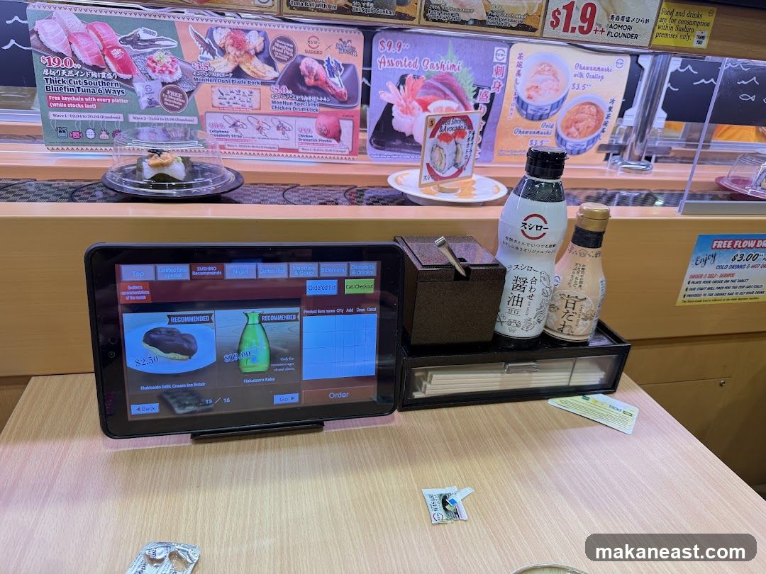 Sushi Restaurant Tablet Menu