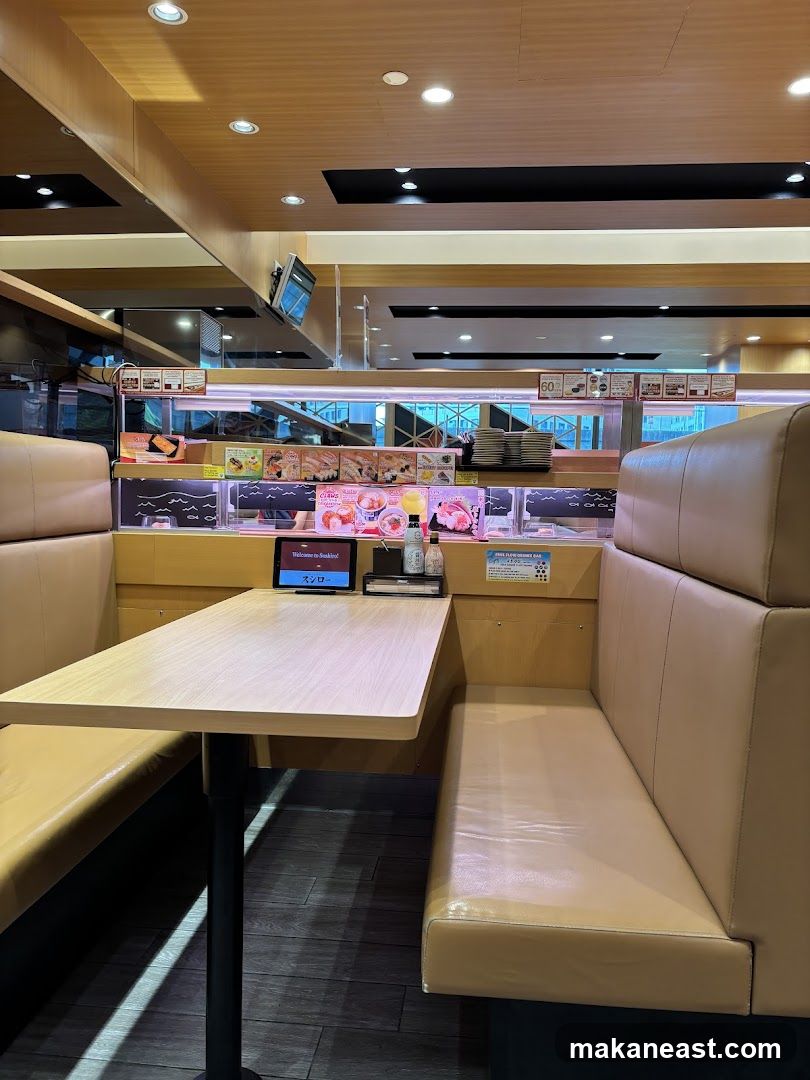 Sushi Restaurant Booth Seating