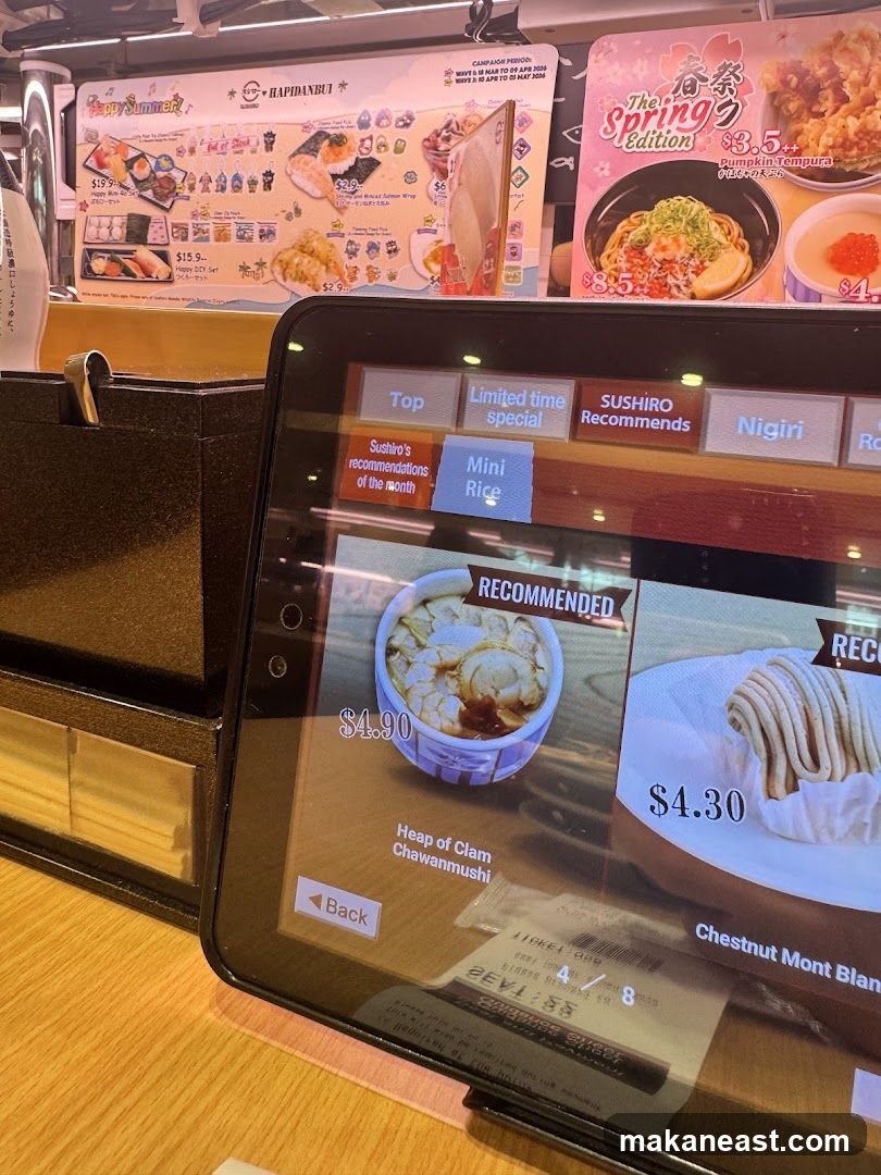 Sushi Restaurant Menu