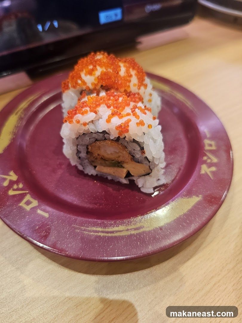 Sushi Roll on Plate