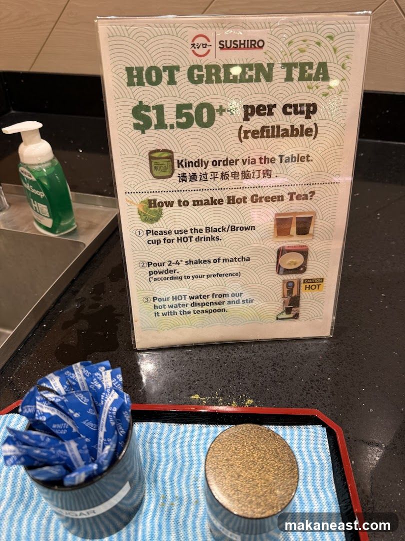 Hot Green Tea Instructions
