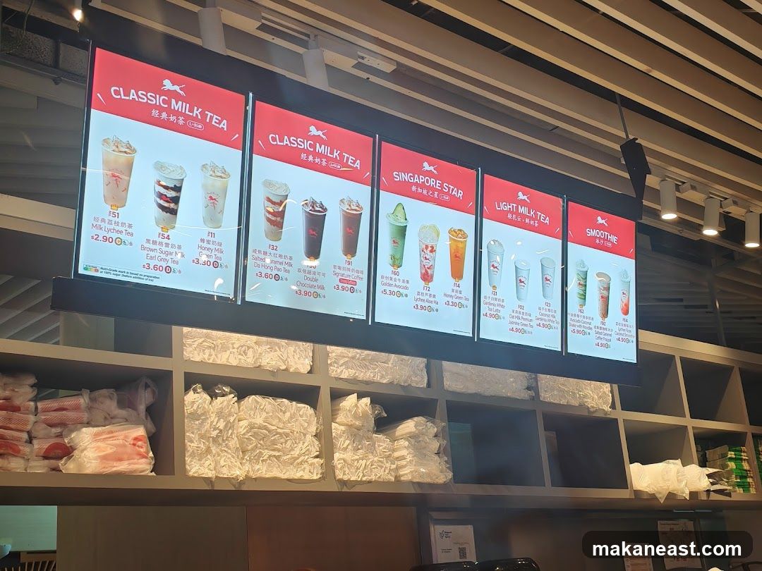 Classic Milk Tea Menu