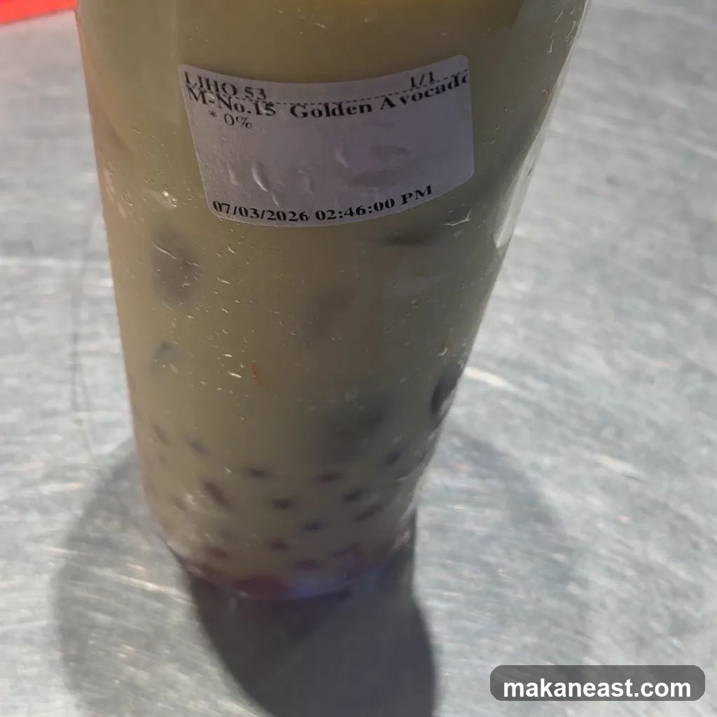Golden Avocado Drink