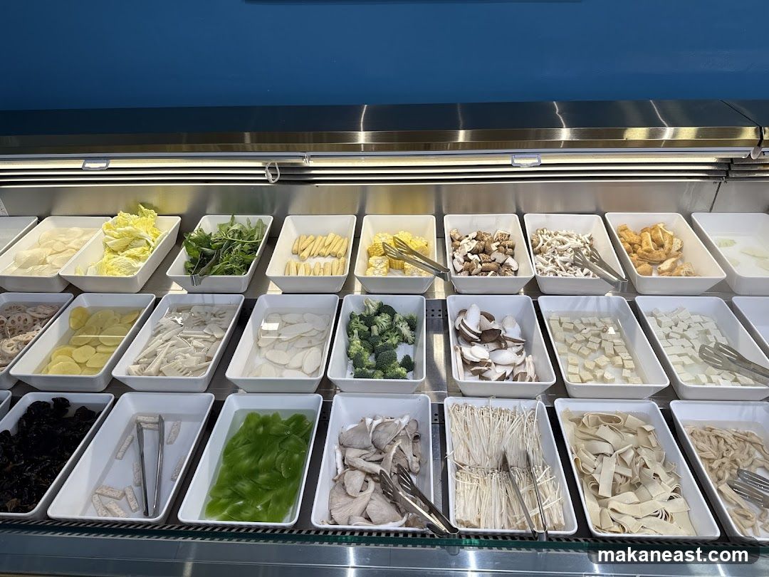 Buffet Display of Ingredients