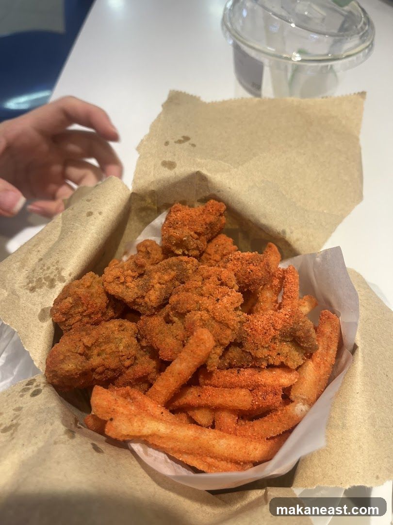 Fried Chicken Bites and Fries