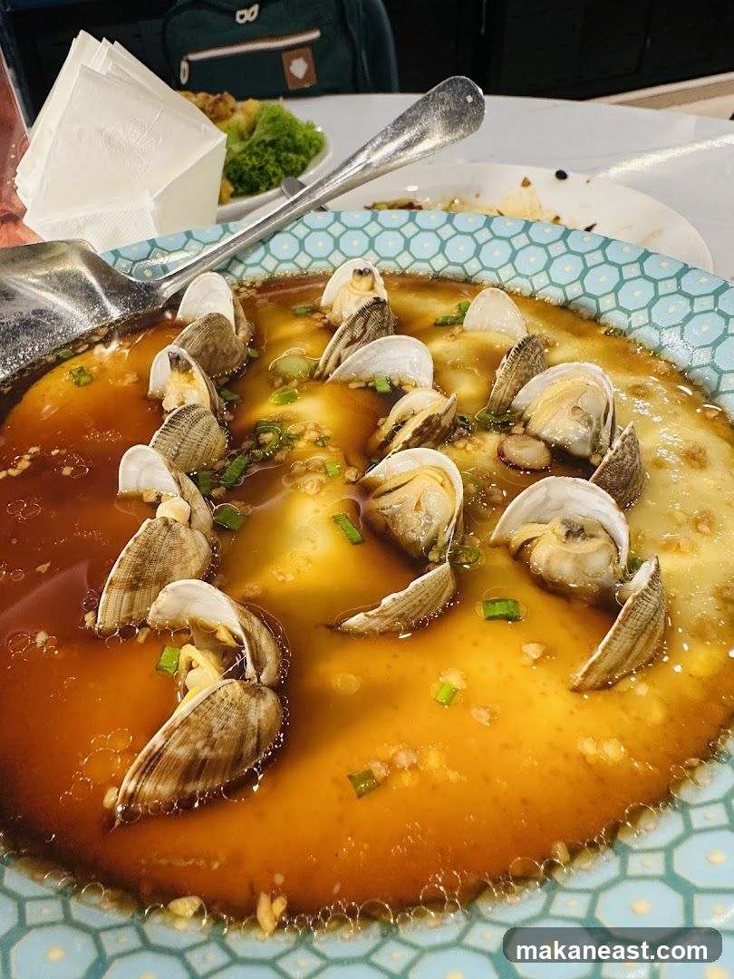 Steamed Clams with Garlic and Scallions