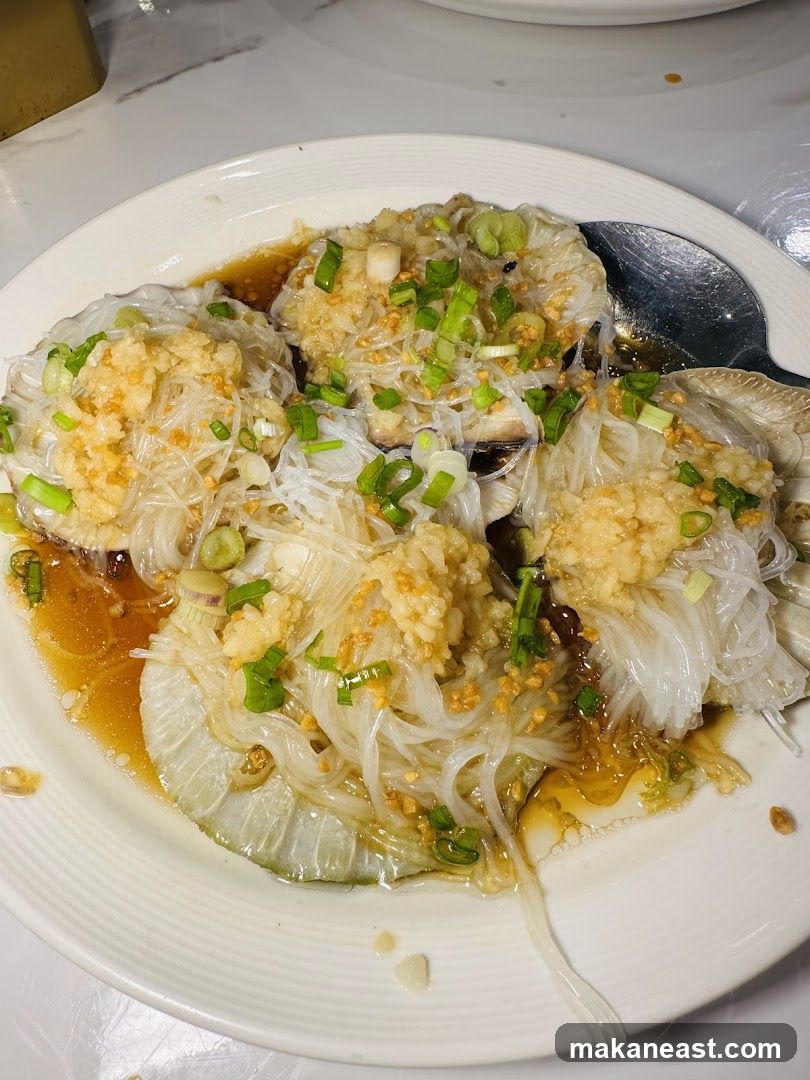 Steamed Scallops with Vermicelli and Garlic