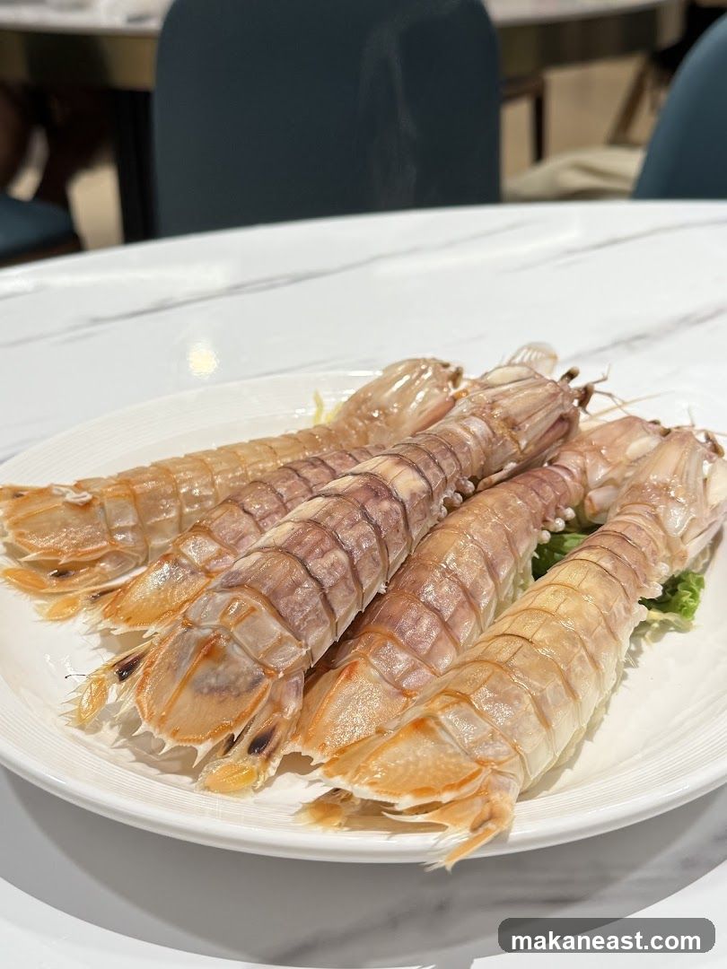 Steamed Mantis Shrimp