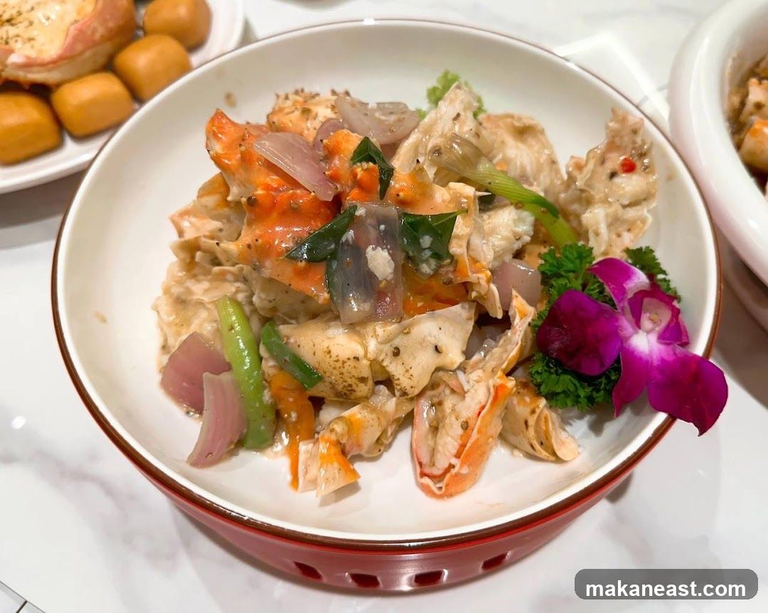 Crab dish with vegetables