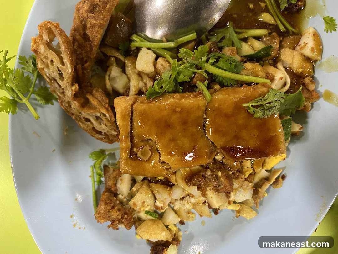 Fried Tofu and Egg Dish