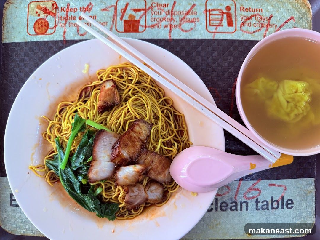 Noodles with Char Siu and Wonton Soup