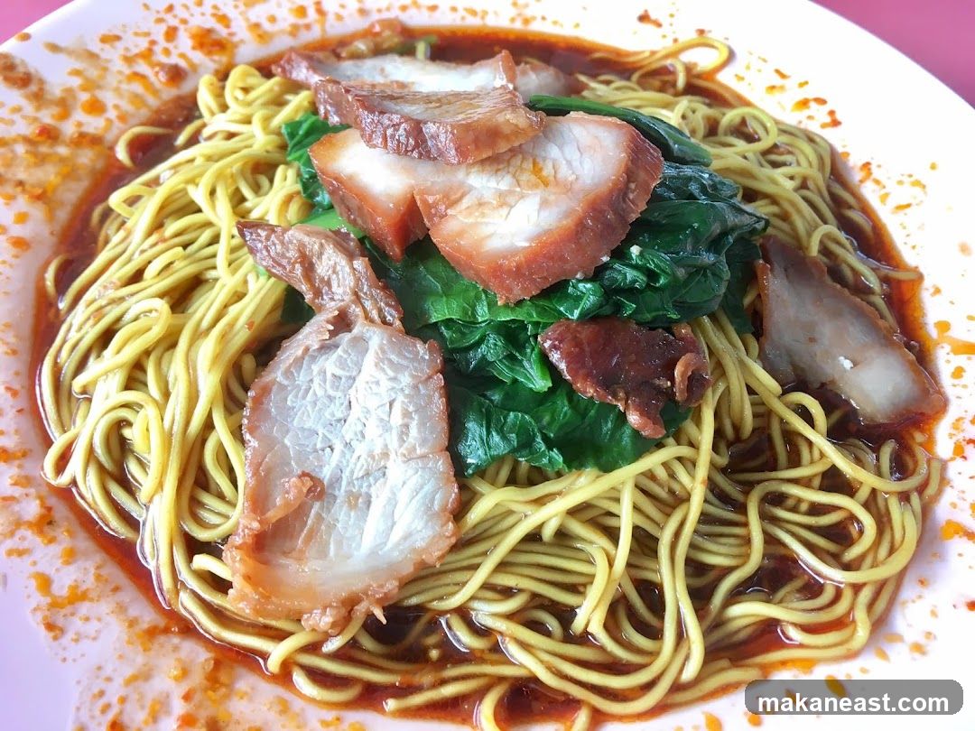 Noodles with Char Siu and Greens