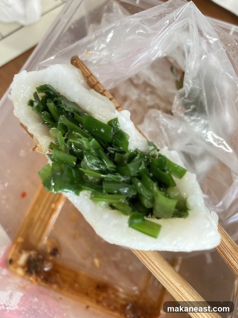 Food Item with Green Filling